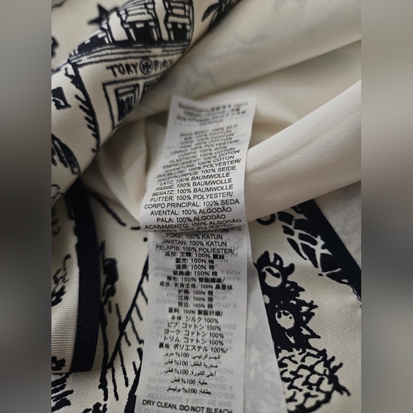 Tory Burch Printed Silk Tunic Dress - Picture 8 of 8